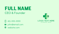 Green Human Cross Business Card