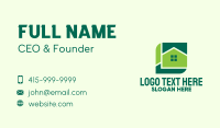 Green Home Property Business Card Design