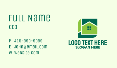 Green Home Property Business Card