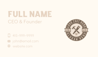 Lumberjack Business Card example 2