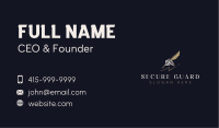 Hand Signature Feather Business Card