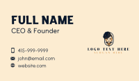 Afro Elegant Woman Business Card Design