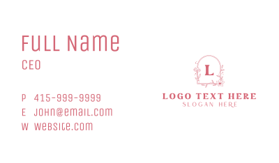 Floral Wedding Stylist Business Card Image Preview