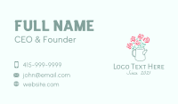 Rose Watering Can Business Card