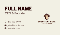 Monkey Ape Mascot Business Card