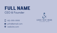 Stylish Ampersand Symbol Business Card Design