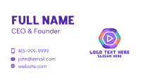 Video Streaming App  Business Card