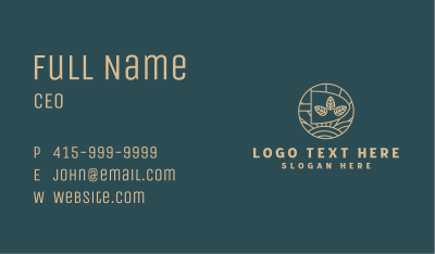 Shovel Landscaping Field  Business Card Image Preview