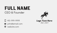 Horseback Business Card example 3