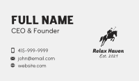 Horse Rider Business Card example 1