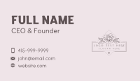 Peony Floral Bloom Business Card