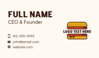 Burger Sandwich Fastfood Business Card