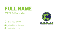 Blue Green Football Business Card