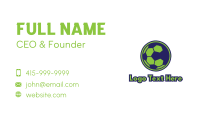 Blue Green Football Business Card