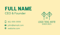 Green Tree House  Business Card Design