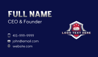 Hockey Puck Shield Business Card