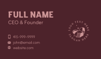 Crystal Gem Boutique Business Card Design