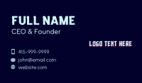 White Brand Wordmark  Business Card
