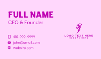 Lightning Female Power Business Card