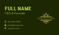 Premium Florist Decoration Business Card