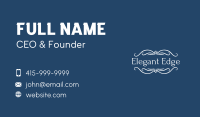Elegant Classic Wordmark Business Card Image Preview