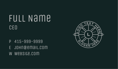 Classic Company Brand Business Card