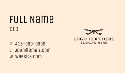 Aerial Drone Camera Business Card