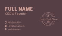 Elegant Handcraft Yarn Business Card