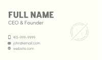 Tailor Clothing Stamp Business Card Design