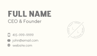 Tailor Clothing Stamp Business Card