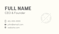 Tailor Clothing Stamp Business Card Design