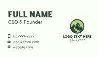 Nature Mountain Badge  Business Card Design