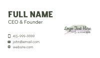 Freelancer Business Card example 3