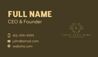 Premium Floral Jewelry Business Card