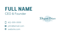  Elegant Feminine Wordmark Business Card Image Preview