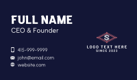 Corporate Emblem Letter S Business Card Design