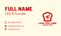 Pizza Slice Chef Hat Business Card Design