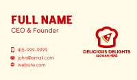 Pizza Slice Chef Hat Business Card