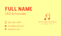 Mobile Musical Note  Business Card Image Preview