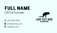 Cat & Mouse Silhouette Business Card Design