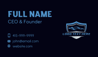 Automobile Racing Car Shield Business Card