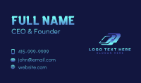 Digital Technology Cyber Business Card Design