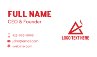 Red Triangle Business Card example 1