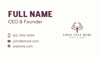 Woman Tree Nature Business Card