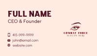 Makeup Artist Eyelashes Business Card