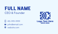 Blue Video Steaming Wifi Business Card