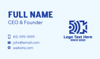 Blue Video Steaming Wifi Business Card Design
