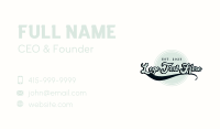 Hipster Clothing Badge Business Card