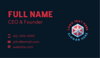 Fire Snowflake Ventilation Business Card