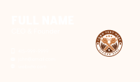 Chainsaw Tree Cutting Business Card Design